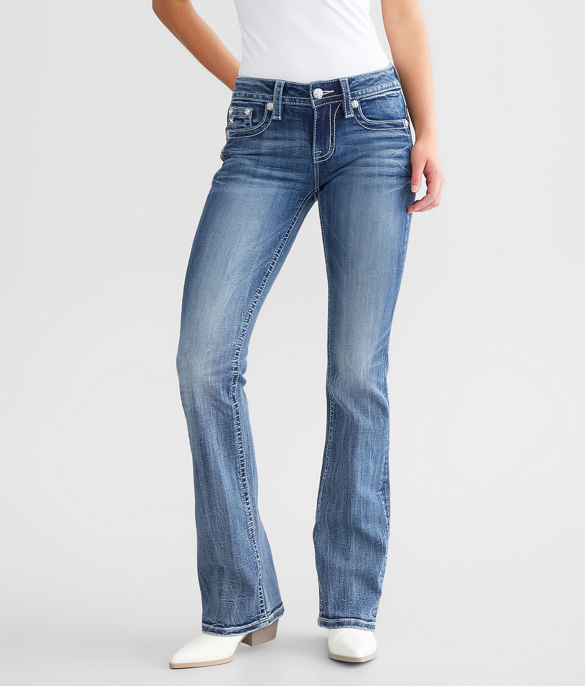 Miss Me Low Rise Boot Stretch Jean — M383 by Buckle