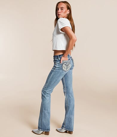 Miss Me Low Rise Boot Stretch Jean front view