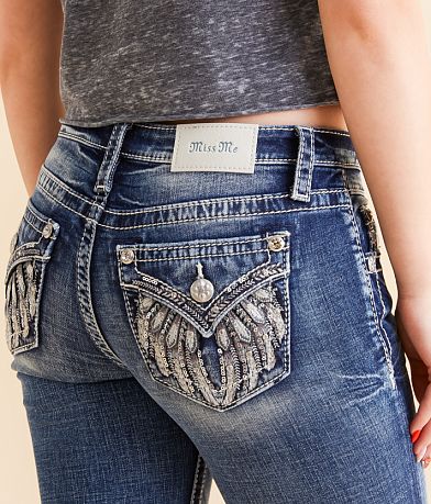 Miss Me Low Rise Flare Stretch Jean BACK_POCKET