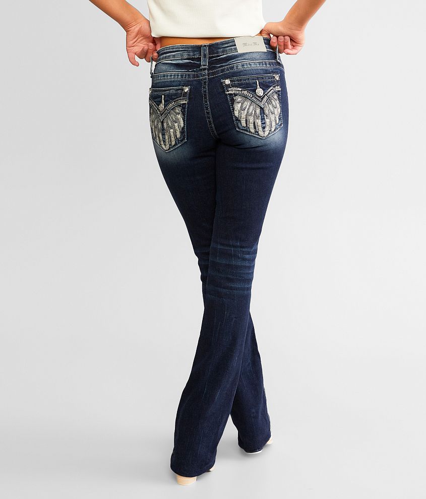 Miss Me Low Rise Tailored Boot Stretch Jean front view