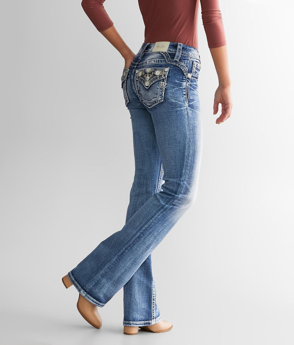 Miss Me Low Rise Boot Stretch Jean — M383 by Buckle