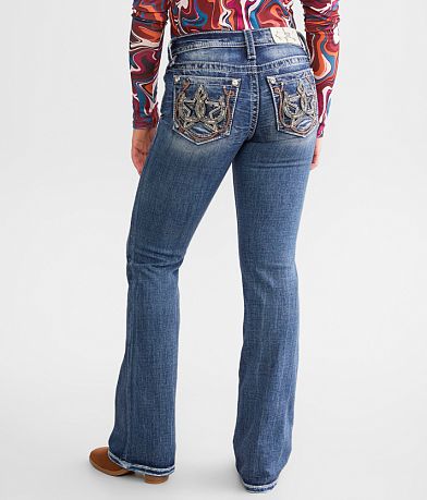 Miss Me Low Rise Boot Stretch Jean back view