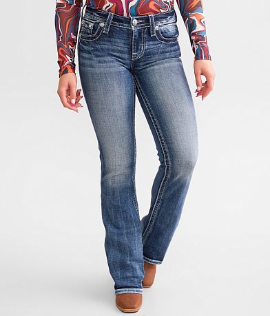 Miss Me Low Rise Boot Stretch Jean full left side view