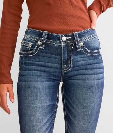 Miss Me Low Rise Tailored Boot Stretch Jean misc detail 2 view