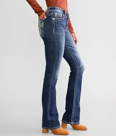 Miss Me Low Rise Tailored Boot Stretch Jean full right side view
