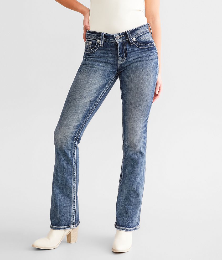 Miss Me Low Rise Boot Stretch Jean front view