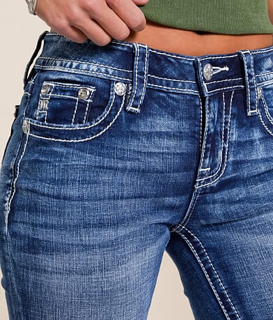 Miss Me Low Rise Tailored Boot Stretch Jean misc detail 1 view