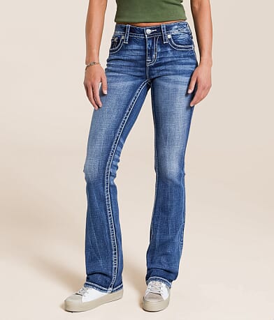 Miss Me Low Rise Tailored Boot Stretch Jean full left side view