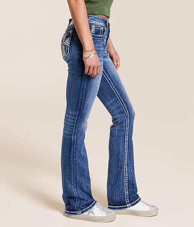 Miss Me Low Rise Tailored Boot Stretch Jean full right side view