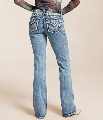 Miss Me Low Rise Boot Stretch Jean BACK