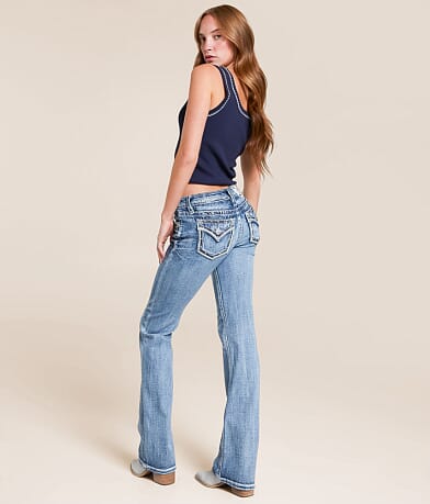 Miss Me Low Rise Boot Stretch Jean front view