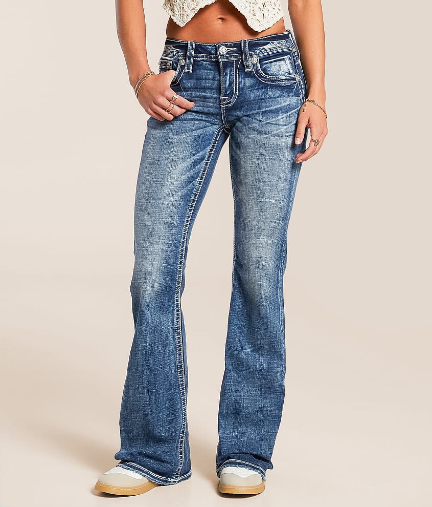 Low Rise Flare Stretch Jean - thumbnail 2