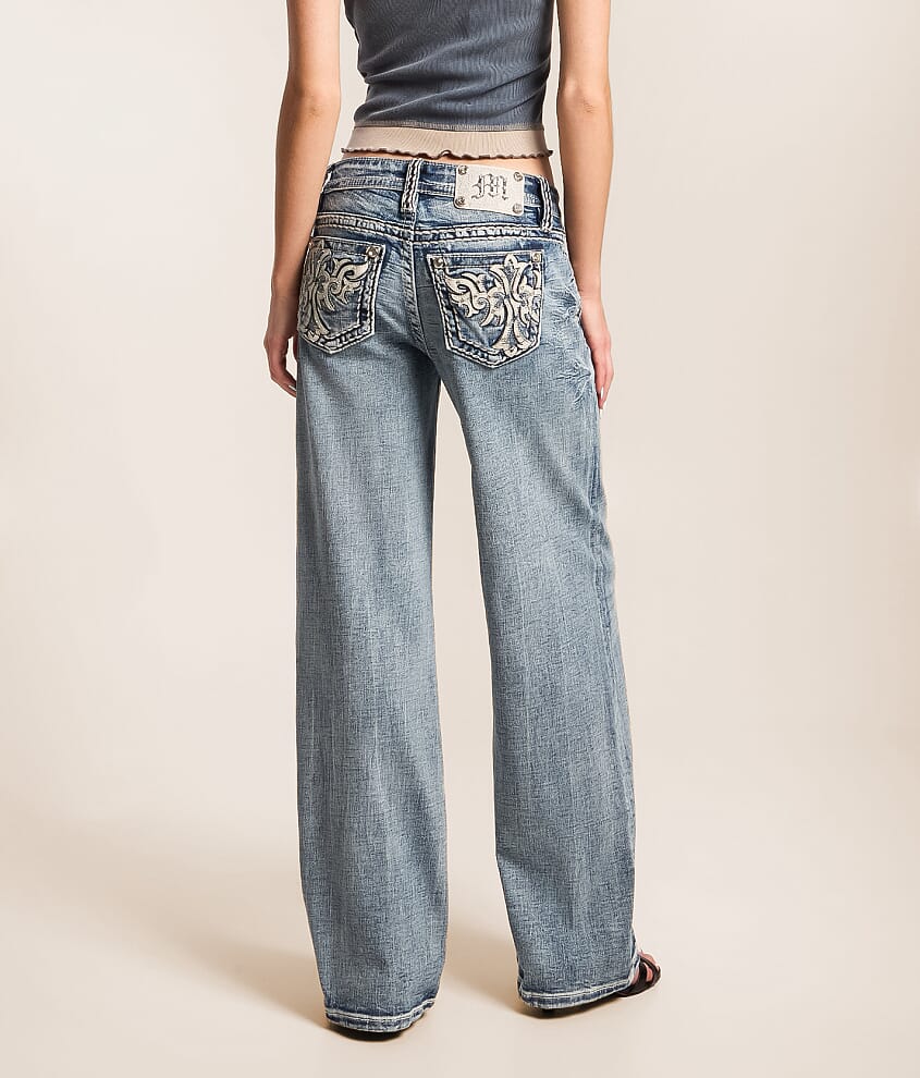 Low Rise Wide Leg Stretch Jean - thumbnail 4