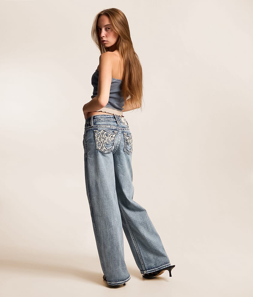 Low Rise Wide Leg Stretch Jean