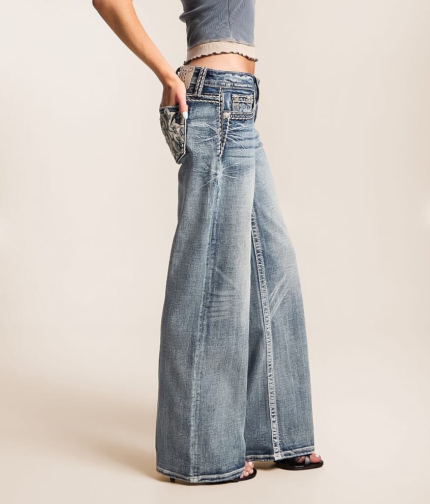 Low Rise Wide Leg Stretch Jean - thumbnail 3