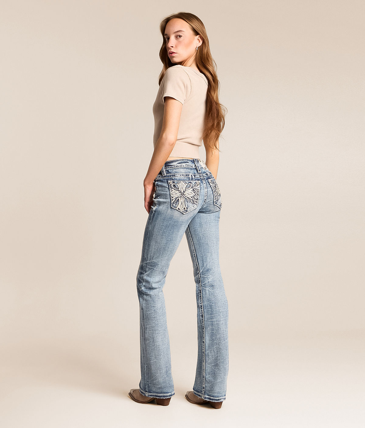 Miss Me Low Rise Boot Stretch Jean — L268B by Buckle