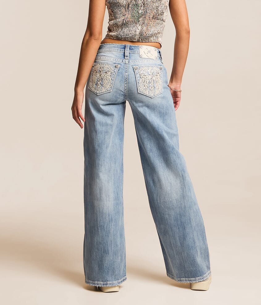 Low Rise Wide Leg Stretch Jean