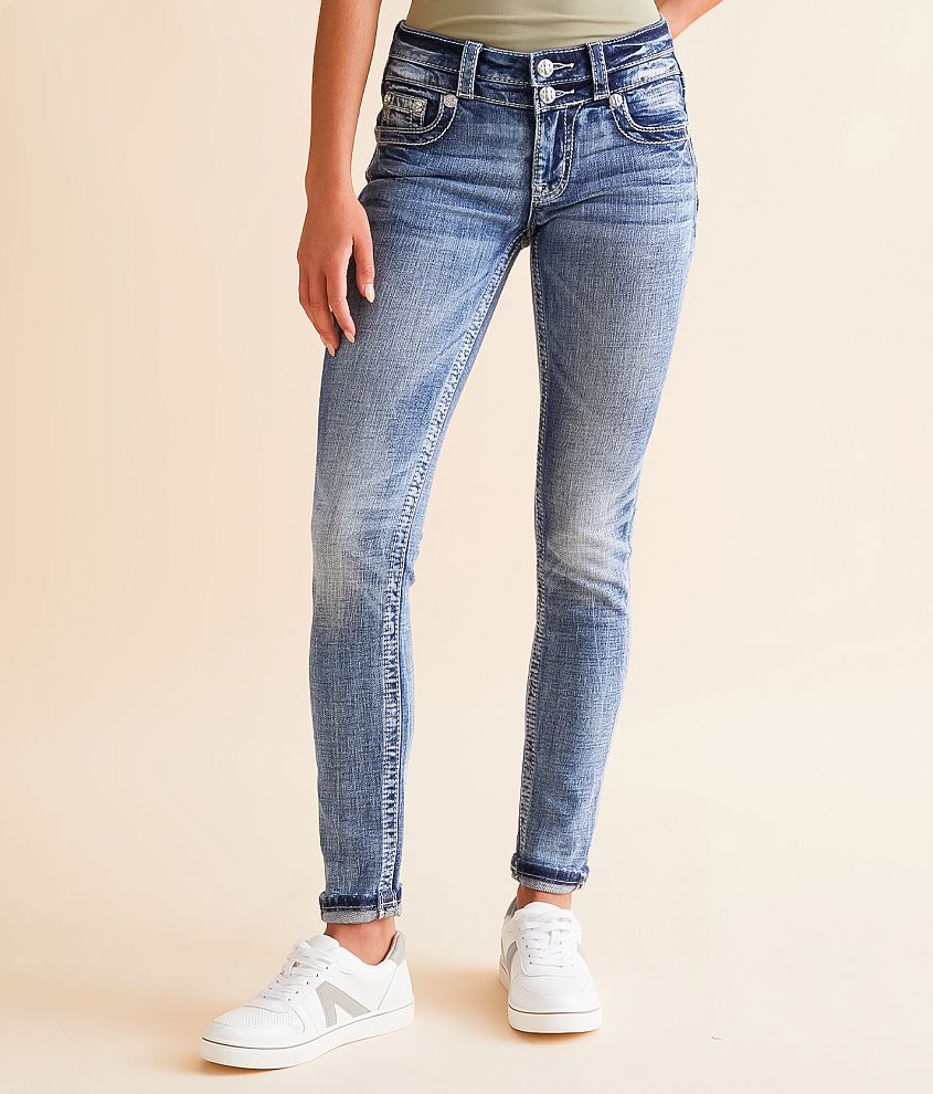 Miss Me Low Rise Ankle Skinny Stretch Jean front view