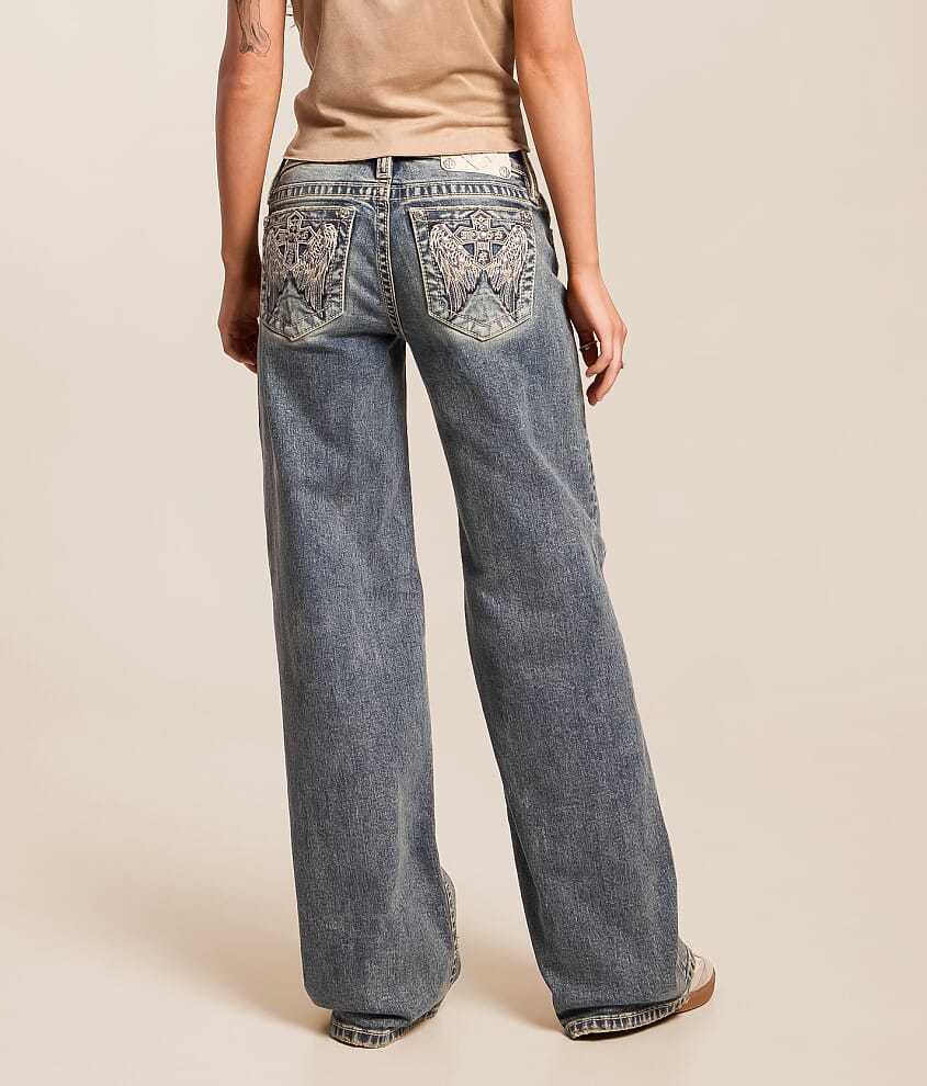 Low Rise Wide Leg Stretch Jean - thumbnail 4