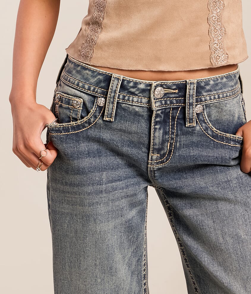Low Rise Wide Leg Stretch Jean - thumbnail 6