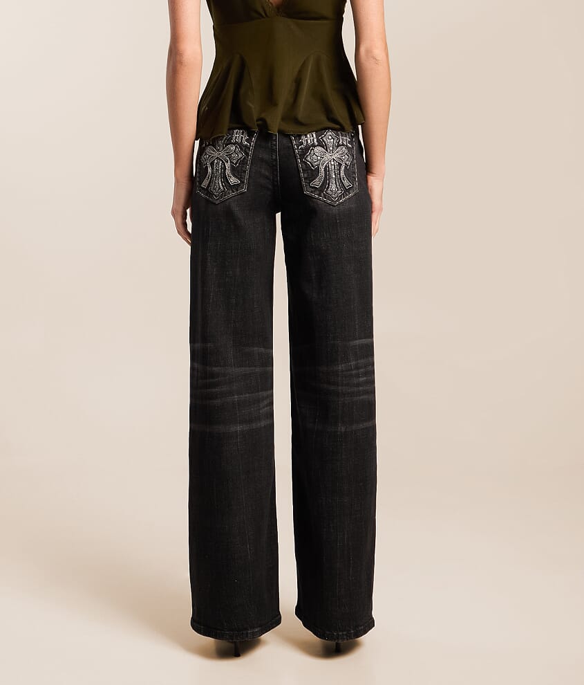 Low Rise Wide Leg Stretch Jean - thumbnail 4