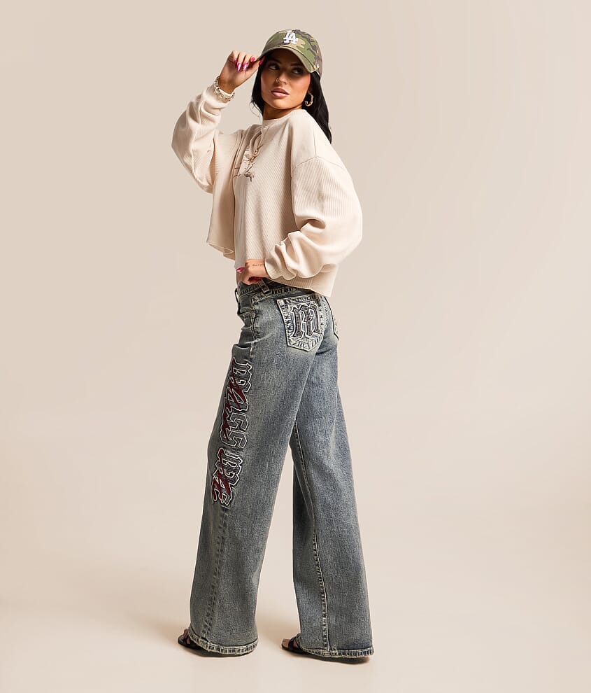 Low Rise Wide Leg Stretch Jean
