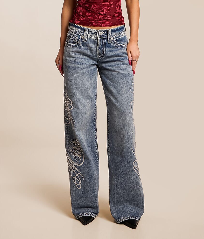Low Rise Wide Leg Jean - thumbnail 2