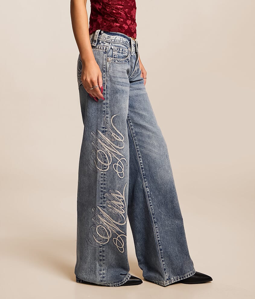 Low Rise Wide Leg Jean - thumbnail 3