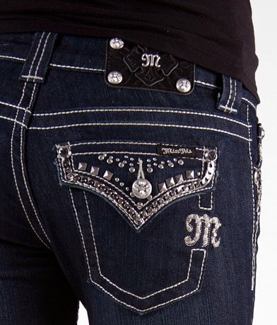 Miss Me Chain Trim Boot Stretch Jean BACK_POCKET