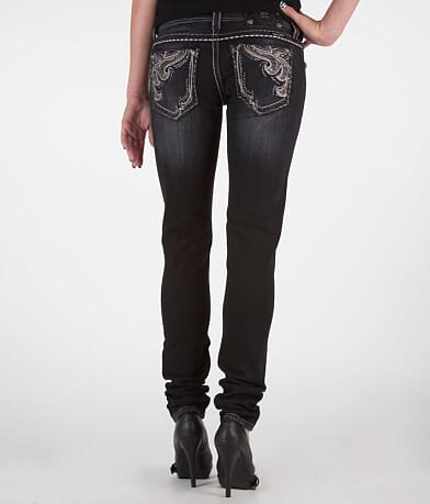 Miss Me Embroidered Skinny Stretch Jean BACK