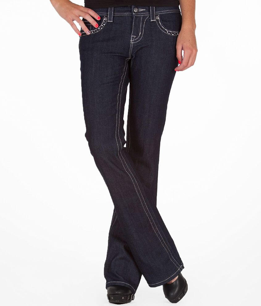 Miss Me Flap Pocket Easy Boot Stretch Jean front view