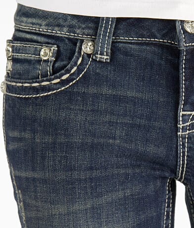 Miss Me Easy Boot Mixed Hardware Stretch Jean front pocket view