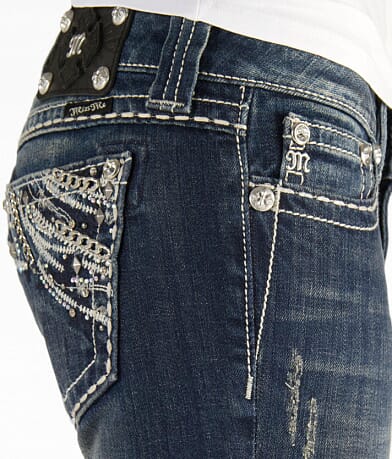 Miss Me Easy Boot Mixed Hardware Stretch Jean right detail view