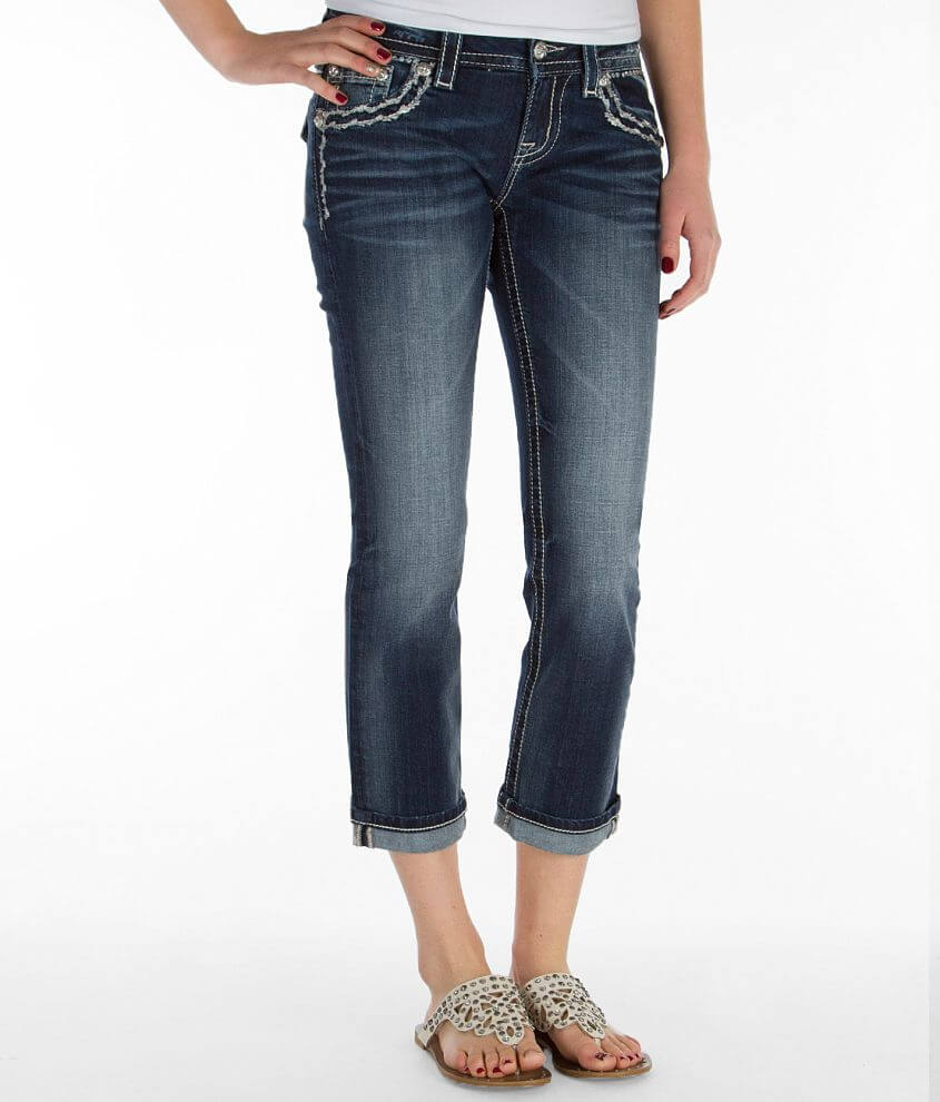 Miss Me Easy Cropped Stretch Jean front view