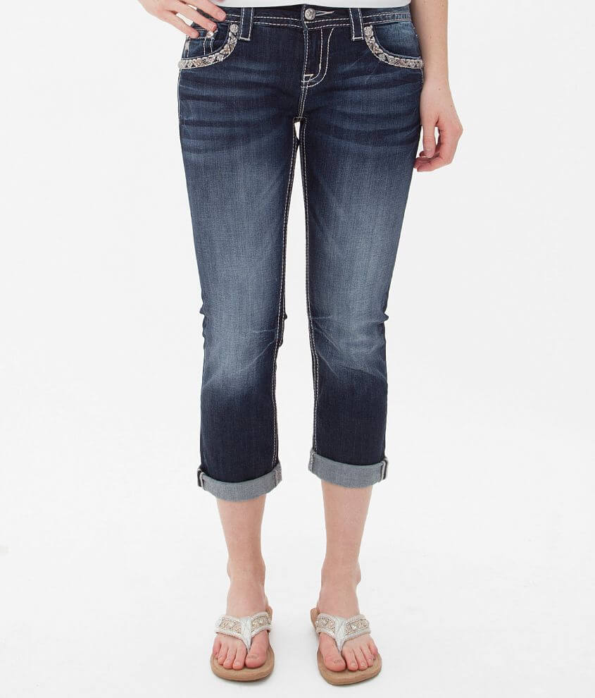 Buckle cropped sale jeans