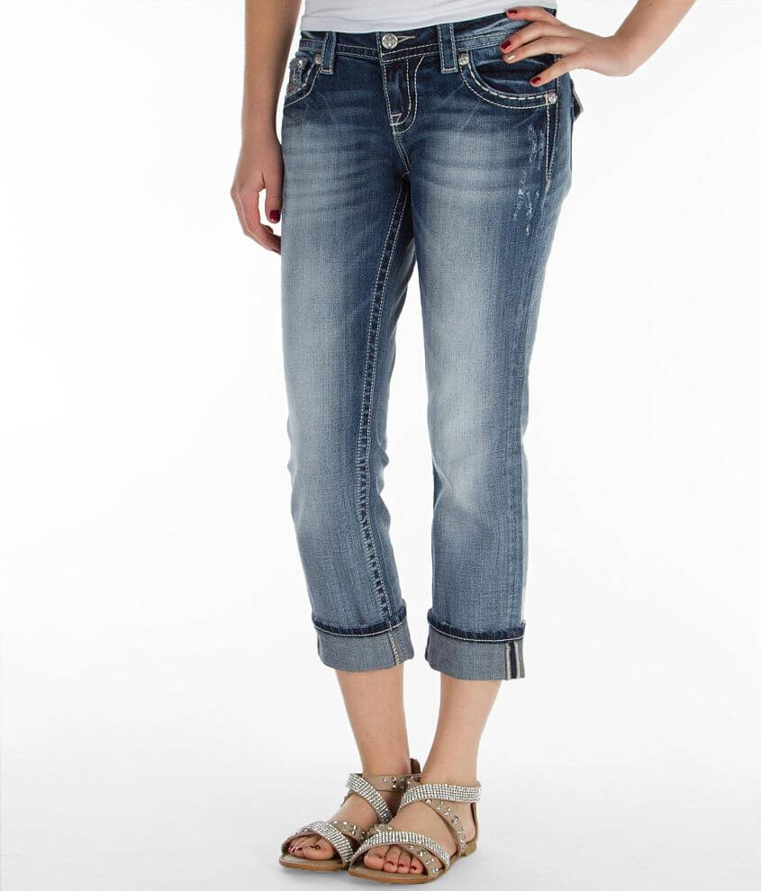 Miss Me Easy Cropped Stretch Jean front view