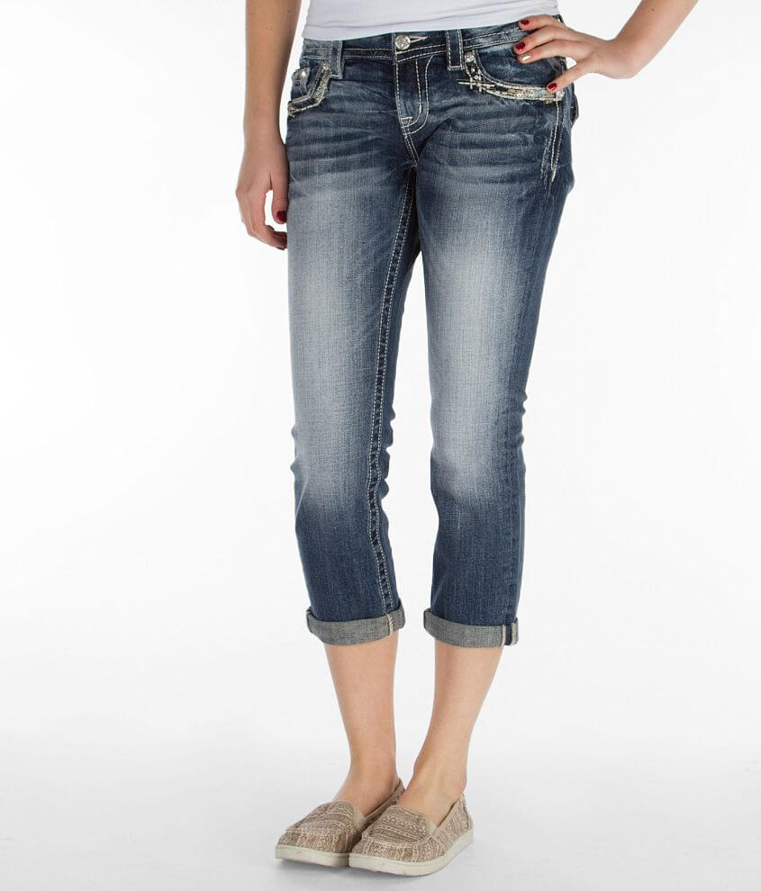 Miss Me Easy Cropped Stretch Jean front view