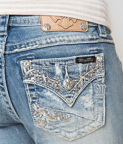 Miss Me Easy Boot Stretch Jean back pocket view
