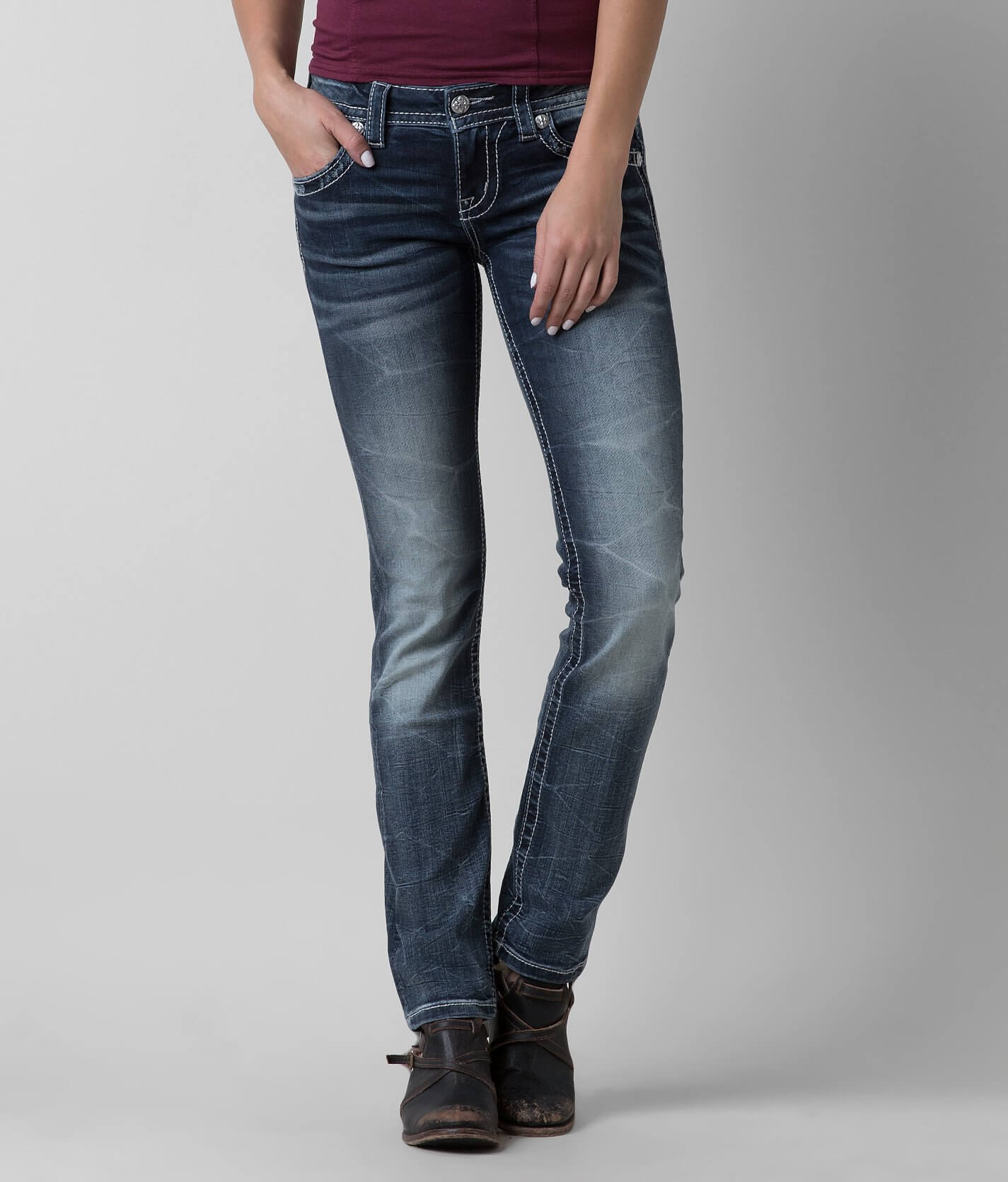 miss me signature straight jeans