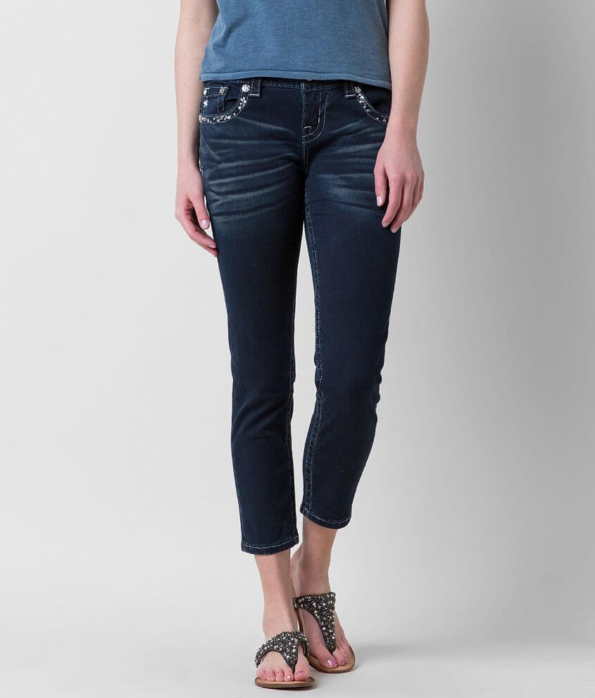 Miss Me Easy Skinny Stretch Cropped Jean front view