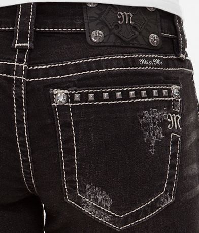 Miss Me Flag Stretch Short BACK_POCKET