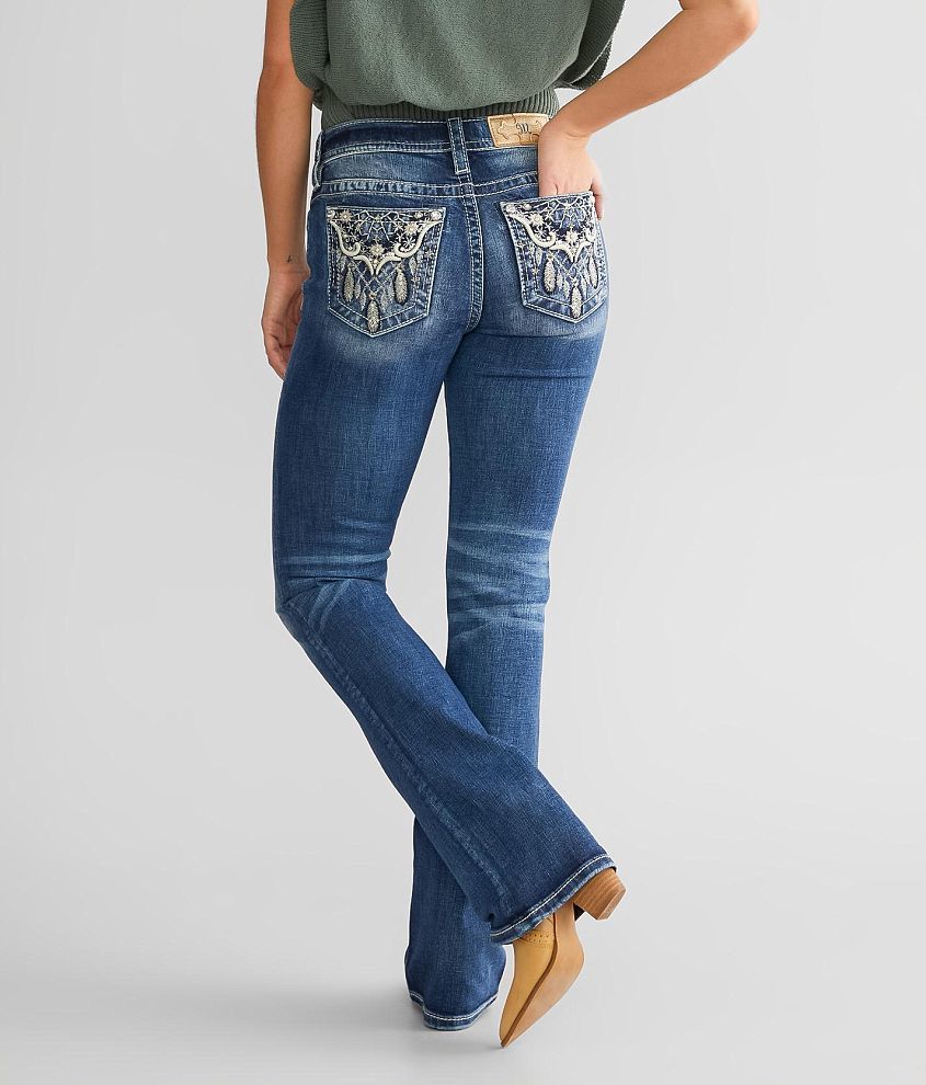 Miss Me Mid Rise Boot Stretch Jean Womens Jeans In K1303 Buckle 