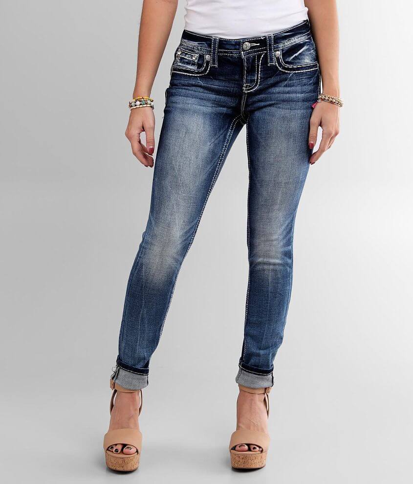 Miss Me Hailey Mid-Rise Skinny Stretch Jean front view