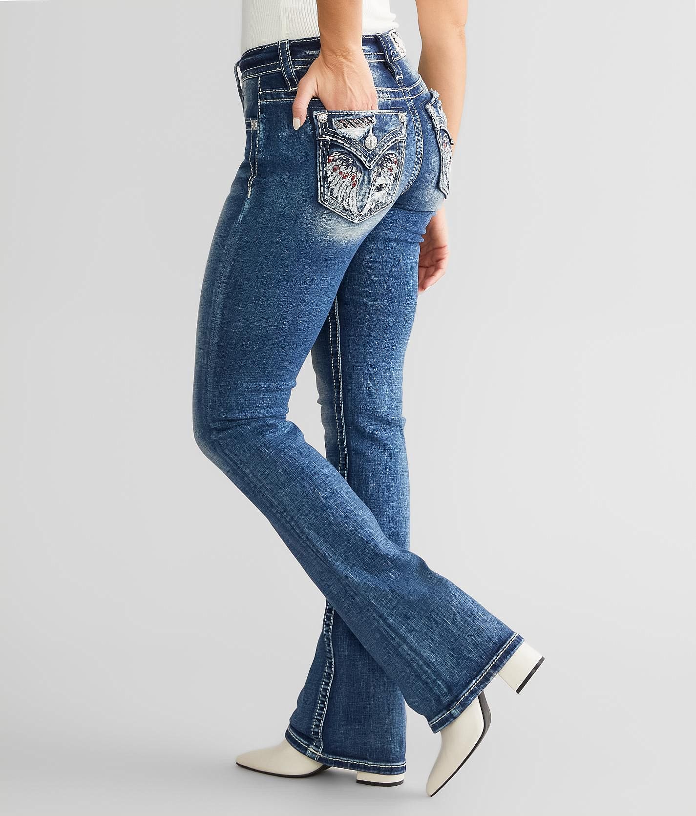 Miss Me Mid-Rise Boot Stretch Jean - Women