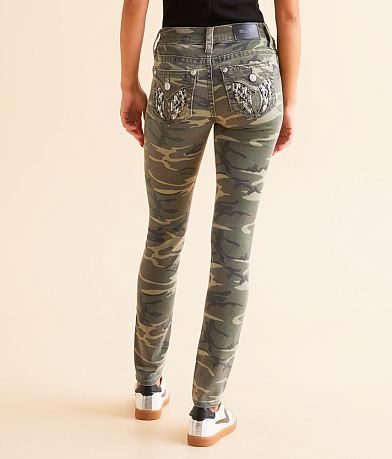 Miss Me Mid-Rise Skinny Camo Stretch Jean back view