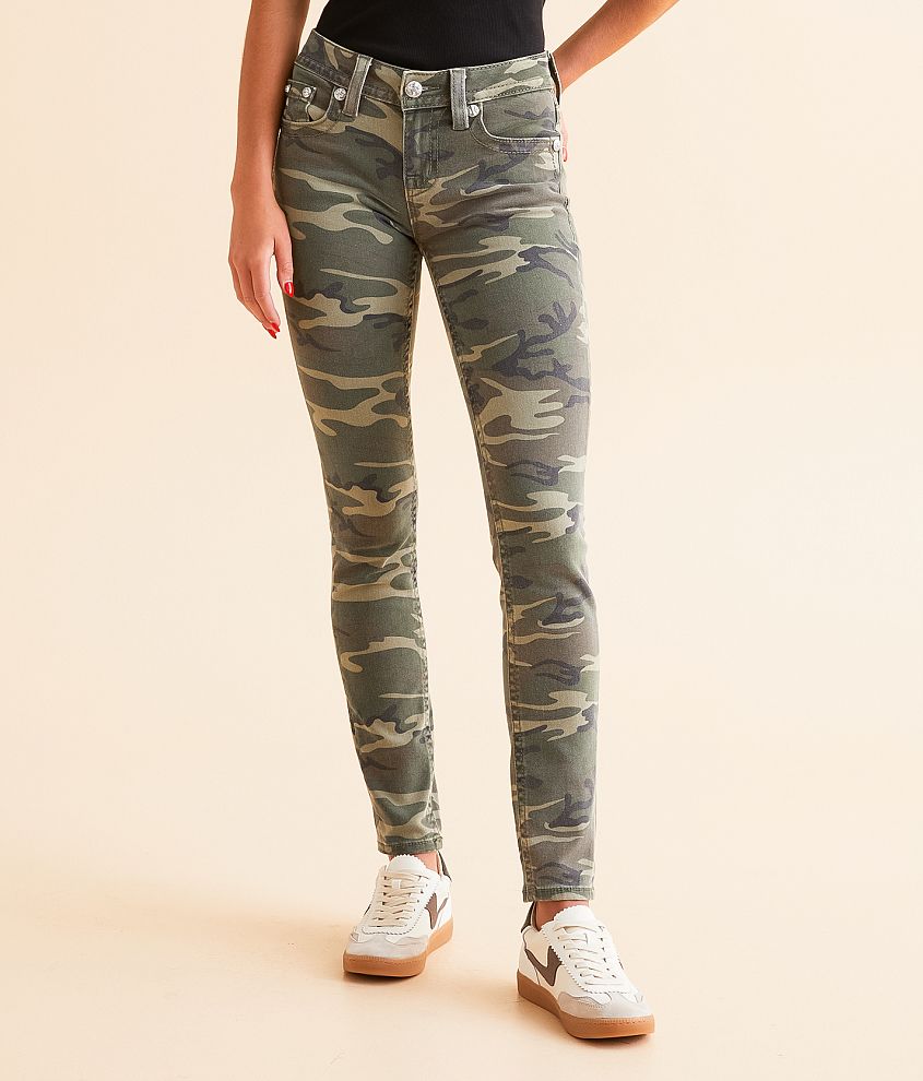 Miss Me Mid-Rise Skinny Camo Stretch Jean front view