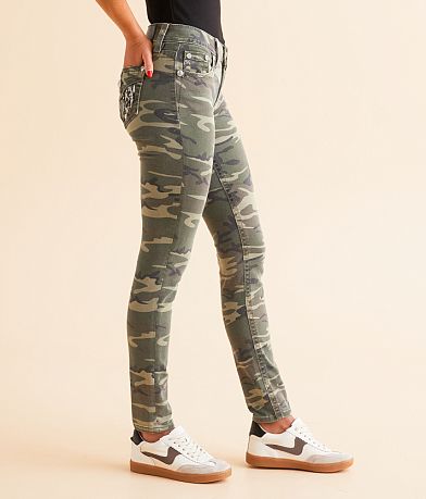 Miss Me Mid-Rise Skinny Camo Stretch Jean full right side view