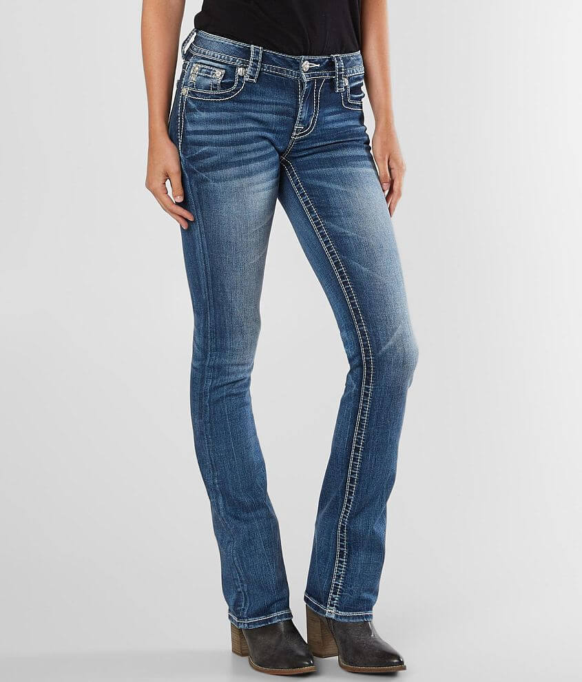 Miss Me Mid-Rise Slim Boot Stretch Jean front view
