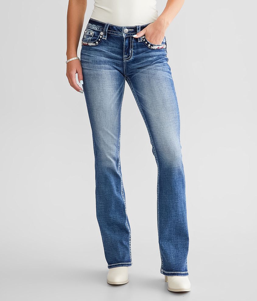 Miss Me Mid-Rise Boot Stretch Jean front view