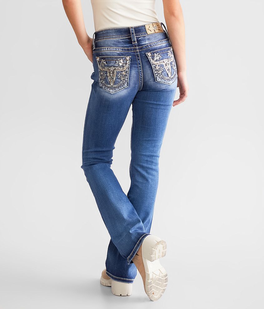 Miss Me Mid-Rise Boot Stretch Jean - Women's Jeans in K1376